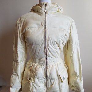 Gianfranco Ferre Sport Italian Ivory Color Down Jacket Size XS